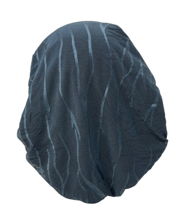 Ahead IT2601 Chambray Waverly Mesh Israeli Style Long Tails Pre-Tied Bandanna Myselflingerie.com